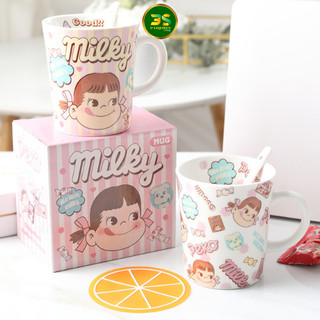 Cốc sứ,ly sứ 270ml -> 400ml hoạt hình peko dễ thương