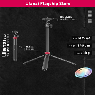 Ulanzi MT-44 Chân tripod Cho Điện Thoại/Máy ảnh Mirroless, DSLR Chính hãng