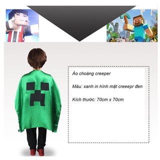 Áo Choàng hóa trang Creeper minecraft