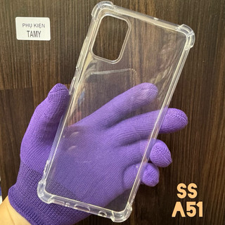 Ốp Lưng Samsung A51 Dẻo Trong Suốt Chống Sốc Có Gù Bảo Vệ 4 Gốc