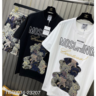 Bộ Cộc Nam Nữ Gấu Moschino Thêu Hình Gấu Mới Nhất - Bộ Cộc Nam Moschino Siêu Đẹp nam họa tiết gấu misa