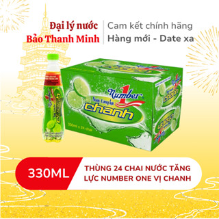 [HOẢ TỐC] Nước Tăng Lực NUMBER ONE Vị Chanh 330ml (Thùng 24 chai/Lốc 6 chai) (Date xa)