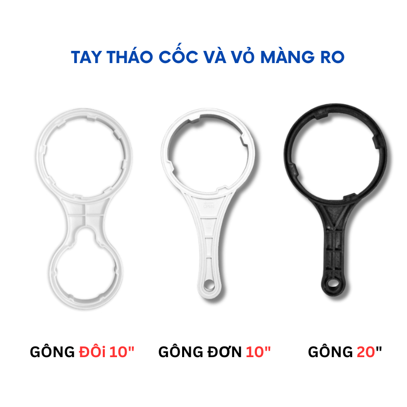 Dụng cụ đa năng 2in1 mở cốc và vỏ màng R.O máy lọc nước Karofi, Kangaroo, Sunhouse ... tay tháo cốc đôi, tay vặn cốc đôi