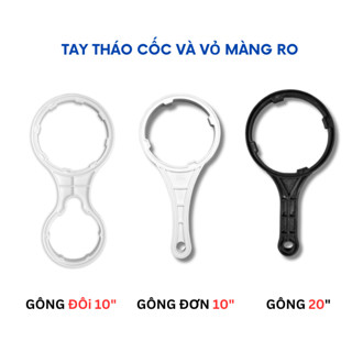 Dụng cụ đa năng 2in1 mở cốc và vỏ màng R.O máy lọc nước Karofi, Kangaroo, Sunhouse ... tay tháo cốc đôi, tay vặn cốc đôi