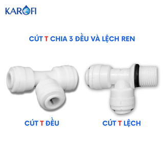 Cút t chia 3 đều và lệch phi 6 và phi 10 các máy ro dùng chia đường nước từ màng ro - bình áp - lõi chức năng