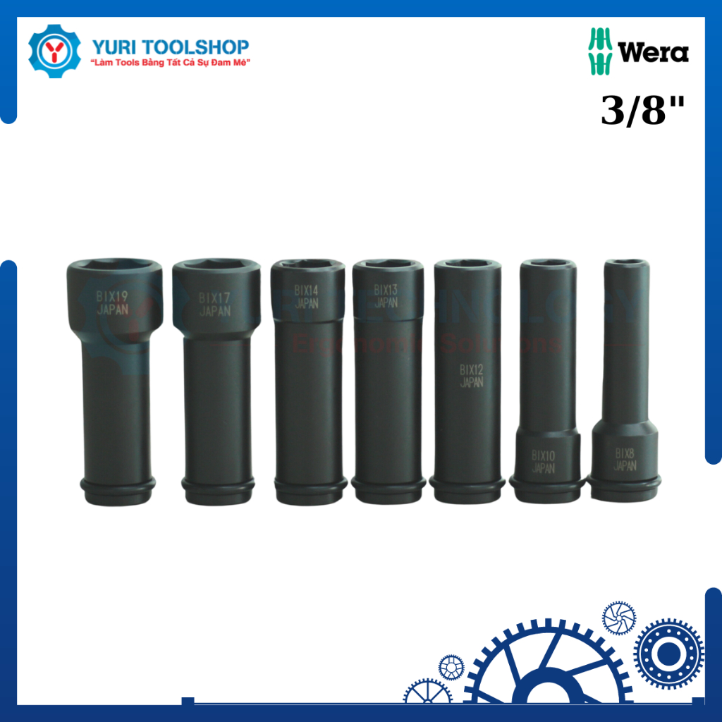 Bộ Đầu Khẩu 3/8" Chất Lượng Cao Dài 100mm BiX