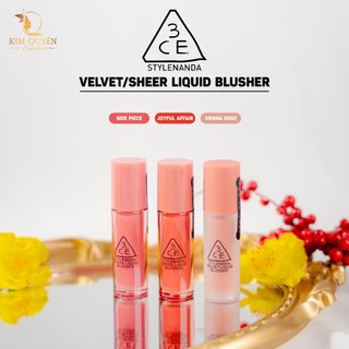 Má Hồng kem dạng bóng 3ce Sheer Liquid Blusher Dạng Kem
