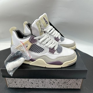 Giày thể thao Nike Air Jordan 4 White Grey Violet – Jordan 4 Xám Tím