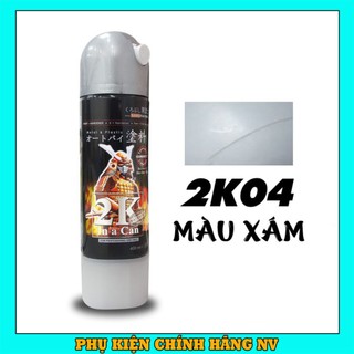Sơn Samurai 2K04 lót xám chính hãng, sơn xe máy lót xám 2K 400ml kháng xăng, chống nứt nẻ tiện dụng