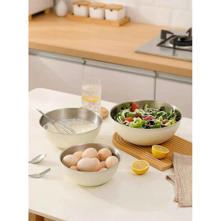 Sét 3 Âu trộn inox