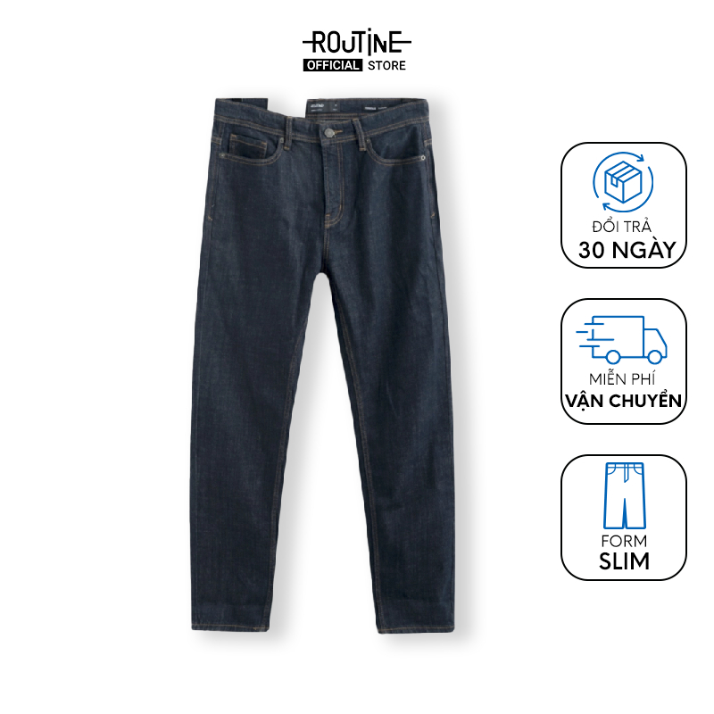 Quần Jean Nam Trơn Form Slim - Routine 10F20DPA103CR2