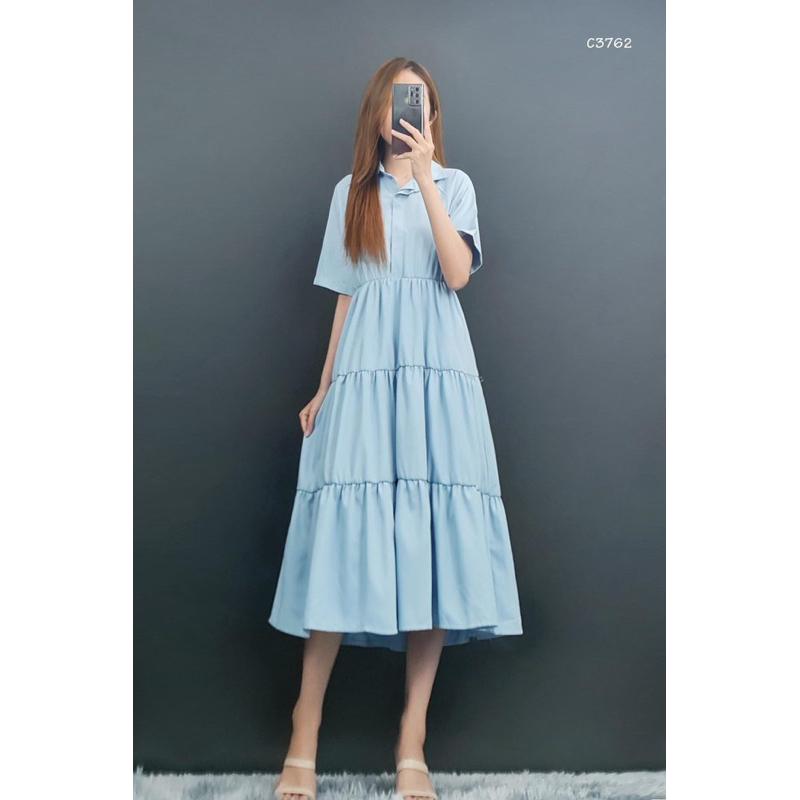 Đầm sơ mi babydoll - Chất vải Poplin dày dặn - Việt Nam Xuất Khẩu MNG