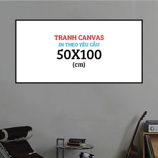 Tranh canvas 50x100 có khung composite maru store 2020