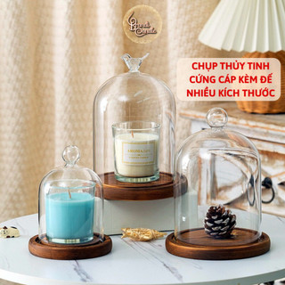 [Hàng có sẵn] Chụp nến thủy tinh phụ kiện nến thơm trang trí nhà cửa