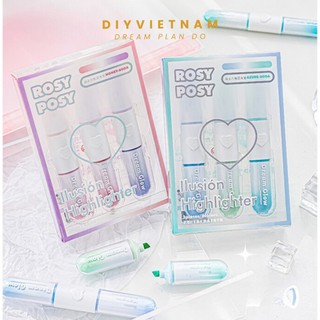 Bộ 3 bút dạ quang dream glow 2 ngòi