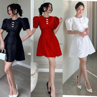  Đầm dự tiệc cài nơ xinh sang EVA DRESS 