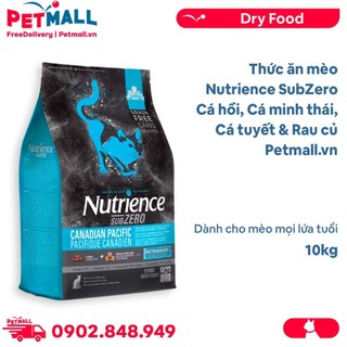 Thức ăn mèo Nutrience SubZero 10kg - Cá hồi, Cá minh thái, Cá tuyết & Rau củ, cho mèo mọi lứa tuổi Petmall