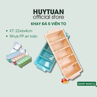 Khay đá đôi Song Long loại 5 viên không nắp, 14 viên có nắp đậy hàng Việt Nam - Khay làm đá nhựa PP an toàn
