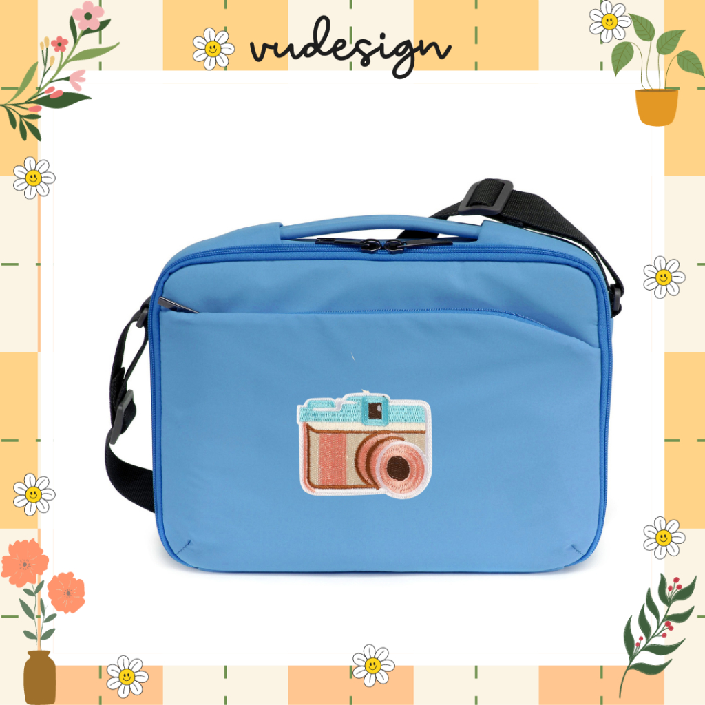 Sticker Dán Vải, Sticker Ủi Thêu Quần Áo, Balo Hình Máy Ảnh Camera Instagram Radio Cassette Vudesign