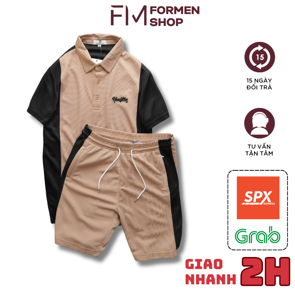 Bộ quần áo nam Houston thời trang, chất thun cotton cao cấp - FORMEN SHOP- FMPS222