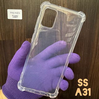 Ốp Lưng Samsung A31 Dẻo Trong Suốt Chống Sốc Có Gù Bảo Vệ 4 Gốc