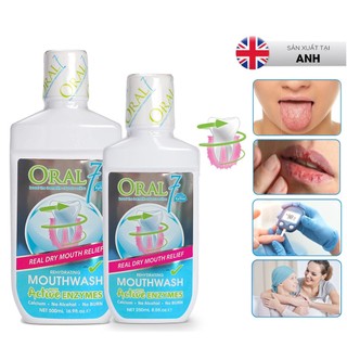 Nước súc miệng giữ ẩm tạo nước bọt nhân tạo cho người khô miệng, viêm lợi Oral7 Moisturising Mouthwash (250ml/500ml)