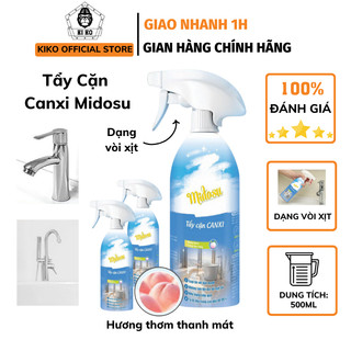 Tẩy cặn canxi kiko midosu hương đào loại bỏ vết cặn cứng đầu