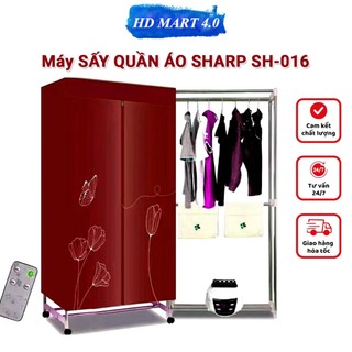 Tủ sấy, Máy sấy quần áo SHARP SH-016 Corisu công suất 1600W sấy siêu nhanh, tiết kiệm điện năng, diệt khuẩn giảm nấm mốc