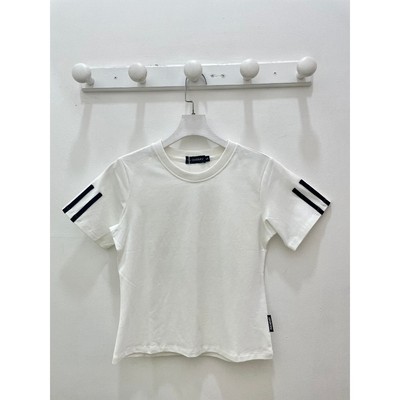 YU CHERRY | Áo thun Baby Tee nữ cotton 4 chiều tay ngắn Double Shortline Babytee YP030