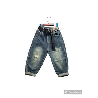 Quần bò xanh 69039 (130-170) 20kg-50kg SQB399 cho bé trai bé gái Quần jean trẻ em QCCC hiphop chất lừ đi học đi chơi