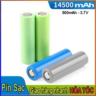 Pin sạc 14500 mAh 3.7V loại pin đầu bằng dùng cho các loại điều khiển máy cạo râu tông đơ