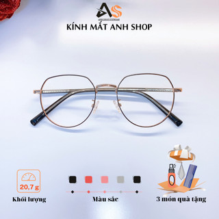 Gọng kính hình khối tròn thời trang nhiều màu sắc 551A nhận cắt cận viễn loạn