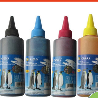🍀 Combo 4 chai mực in màu G&G đổ cho máy in Canon-HP -Epson--Brother ⚡Phụ Kiện Máy Tính⚡️