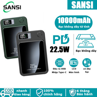 Sạc dự phòng không dây sạc nhanh pin 5000/10000 mah, Sạc nhanh PD22.5W,Thích hợp cho IP/Type-C