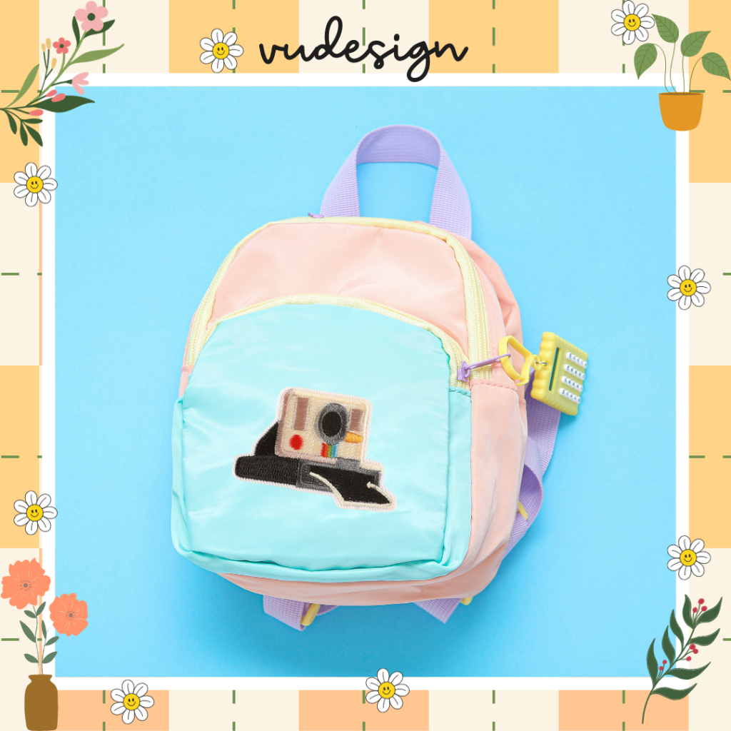 Sticker Dán Vải, Sticker Ủi Thêu Quần Áo, Balo Hình Máy Ảnh Camera Instagram Radio Cassette Vudesign