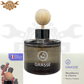 Chai nước hoa xe hơi dầu tự nhiên Pháp Grasse Blackberry Cherry 105ml