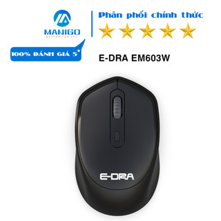 Chuột Không Dây Không Ồn EDRA EM603W (Silent Switch) - Hàng Chính Hãng bảo hành 2 năm