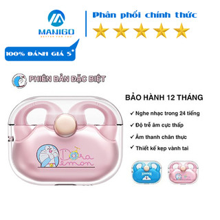 Tai nghe bluetooth không dây kẹp vành tai TWS Rockspace Sound Earcuffs Doraemon nghe nhạc lên đến 24h hàng chính hãng BH