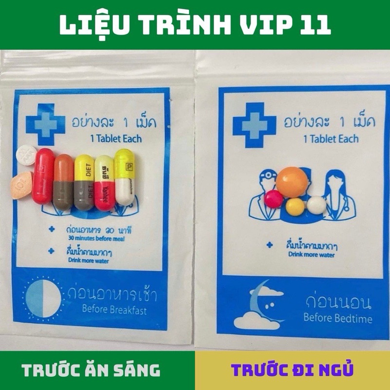 Viên giảm cân Yanhee Vip 11 Giảm cân nhanh cho mọi cơ địa