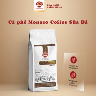 Túi Cà phê Monaco Coffee Sữa Đá - Cà phê rang mộc pha phin nguyên chất 100% từ Monaco Coffee