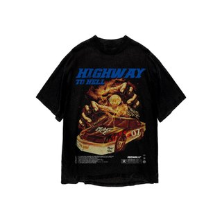 Áo thun in hình unisex nam nữ teeholic cotton cao cấp phong cách retro y2k racing màu đen trắng THS091223_88