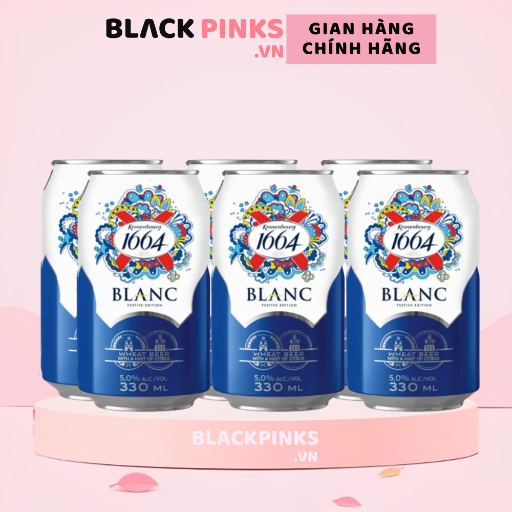 Thùng 24 lon Blanc 1664 330ml