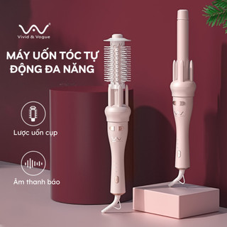 Máy uốn tóc tự động chính hãng Vivid & Vogue®️ Gen 3 VAV208-Nâng cấp 2 in 1 lõi uốn chứa tinh dầu