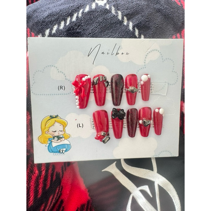 Combo 2 bộ nailbox thiết kế, móng giả đẹp