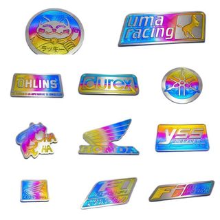 Logo gắn xe máy, tem titan tròn vuông nhiều mẫu mã, gắn nhiều vị trí trên xe máy, DoChoiXeMay