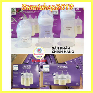 Set 3 bình sữa philips avent chính hãng 125ml 260ml 330ml