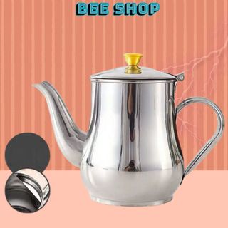 Ấm trà inox dung tích lớn 1400ml bình đựng trà inox dung tích 500ml, 700 ml chất liệu an t