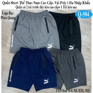 Quần sọt nam đẹp thun ngắn cao cấp Pu.ma Q504 lưng thun có size lớn cho người mập big size
