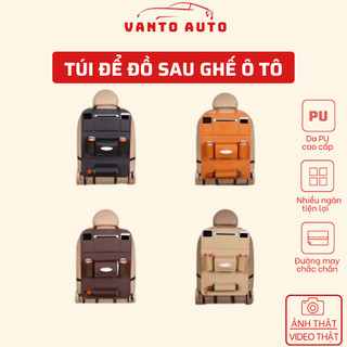 Túi Treo Đồ Sau Ghế Ô Tô Bằng Da Cao Cấp, Túi Đựng Đồ Sau Ghế Ô Tô Đa Năng, Tiện Lợi