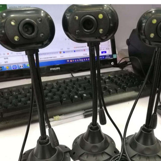 (Bảo hành 06 tháng) Webcam Chân Cao có mic dùng cho máy tính có tích hợp mic và đèn Led trợ sáng -Webcam máy tính để bàn